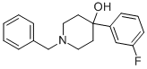 1-BENZYL-4-(3-FLUORO-PHENYL)-PIPERIDIN-4-OL Struktur