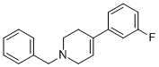 1-BENZYL-4-(3-FLUORO-PHENYL)-1,2,3,6-TETRAHYDRO-PYRIDINE 结构式