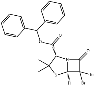 BENZYL 6,6-DIBROMOPENICILLANATE 结构式