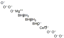 pentaboron cerium magnesium decaoxide Struktur