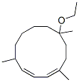 10-ethoxy-1,5,10-trimethylcyclododecadiene 结构式