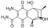 (1R,3R,4R,9R)-6-アミノ-3,4,5,8-テトラヒドロ-4,9-ジヒドロキシ-3-メチル-5,8-ジオキソ-1,4-エタノ-1H-2-ベンゾピラン-7-カルボアミド 化学構造式