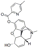 morphine 6-nicotinate Struktur