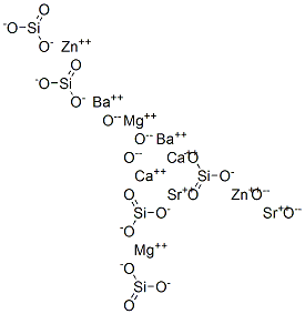 Barium calcium magnesium strontium zinc oxide silicate. Structure