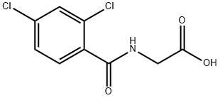 (2,4-DICHLORO-BENZOYLAMINO)-ACETIC ACID, 7554-79-2, 结构式