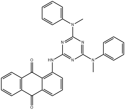 1-[[4,6-bis(methylphenylamino)-1,3,5-triazin-2-yl]amino]anthraquinone 结构式