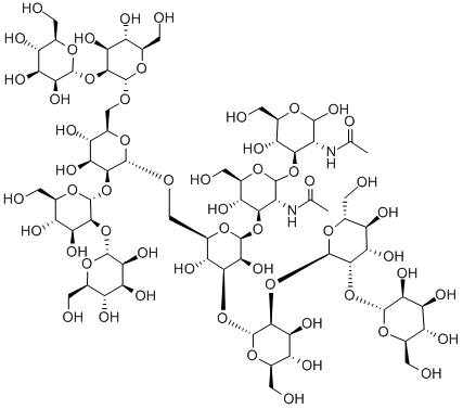 MANNONONAOSE-DI(N-ACETYL-D-GLUCOSAMINE), 75558-03-1, 结构式