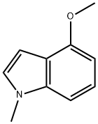 4-メトキシ-1-メチル-1H-インドール 化学構造式
