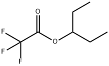 Acetic acid, 2,2,2-trifluoro-, 1-ethylpropyl ester,7556-81-2,结构式