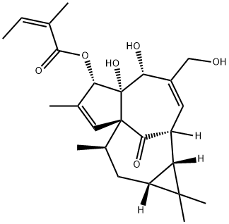 巨大戟醇-3-O-当归酸酯,75567-37-2,结构式