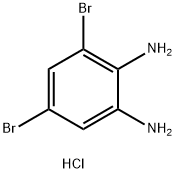 3,5-DIBROMO-1,2-PHENYLENEDIAMINE MONOHYDROCHLORIDE Structure