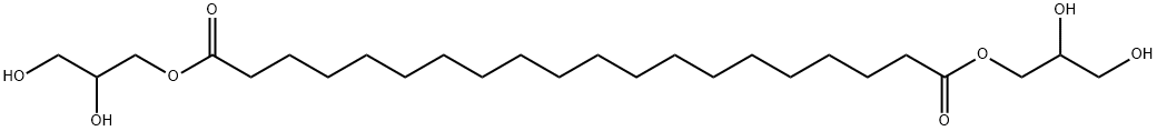 Icosanedioic acid bis(2,3-dihydroxypropyl) ester Structure