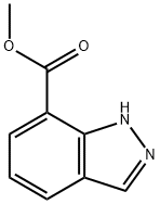 1H-インダゾール-7-カルボン酸メチル 化学構造式