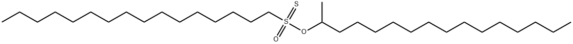 1-ヘキサデカンスルホノチオ酸S-ヘキサデシル 化学構造式