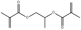 1,2-プロパンジオールビスメタクリラート 化学構造式
