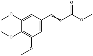 3,4,5-トリメトキシベンゼンアクリル酸メチル 化学構造式