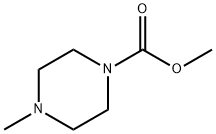 4-甲基哌嗪-1-羧酸甲酯, 7560-85-2, 结构式
