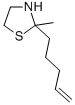 2-Methyl-2-(4-pentenyl)thiazolidine Structure