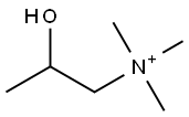 (2-hydroxypropyl)trimethylammonium  Struktur