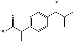 2-[p-(1-Bromo-2-methylpropyl)phenyl]propionic Acid Struktur