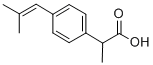 2-[4-(2-甲基-丙烯基)苯基]丙酸 结构式