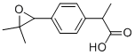 2-[p-(2-Methyl-1,2-epoxypropyl)phenyl]propionic Acid, 75626-00-5, 结构式
