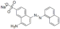 sodium 8-amino-5-(naphthylazo)naphthalene-2-sulphonate 结构式