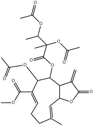 5-Acetoxy-4-(2,3-diacetoxy-2-methyl-1-oxobutoxy)-2,3,3a,4,5,8,9,11a-octahydro-10-methyl-3-methylene-2-oxocyclodeca[b]furan-6-carboxylic acid methyl ester|