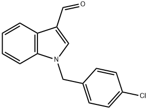 1-(4-CHLORO-BENZYL)-1 H-INDOLE-3-CARBALDEHYDE Struktur