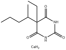 5-ethyl-5-(sec-pentyl)barbituric acid, calcium salt  Struktur