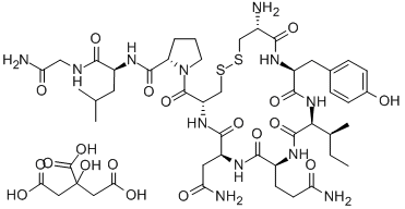 枸橼酸缩宫素, 7563-62-4, 结构式