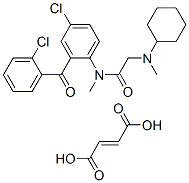 부트-2-엔디오산,N-[4-클로로-2-(2-클로로벤조일)페닐]-2-(사이클로헥실-메틸-아미노)-N-메틸-아세트아미드