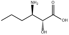 (2R,3R)-3-AMINO-2-HYDROXYHEXANOIC ACID 化学構造式