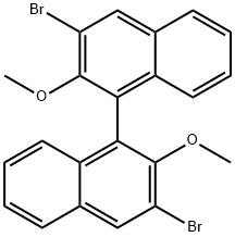 (R)-3,3'-二溴-2,2'-二甲氧基-1,1'-联萘,75640-69-6,结构式