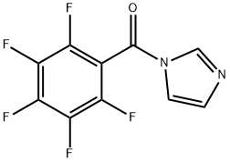 1-(2,3,4,5,6-ペンタフルオロベンゾイル)-1H-イミダゾール 化学構造式