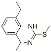 Carbamimidothioic acid, (2,6-diethylphenyl)-, methyl ester (9CI) Struktur