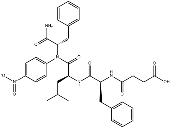 SUC-PHE-LEU-PHE-PNA, 75651-69-3, 结构式