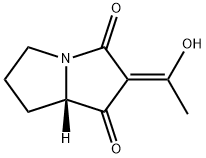 1H-Pyrrolizine-1,3(2H)-dione,tetrahydro-2-(1-hydroxyethylidene)-,[S-(Z)]-(9CI) Struktur
