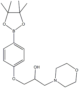 1-Morpholino-3-(4-(4,4,5,5-tetramethyl-1,3,2-dioxaborolan-2-yl)phenoxy)propan-2-ol Structure