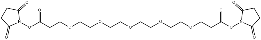 双(2,5-二氧代吡咯烷-1-基) 4,7,10,13,16-五氧杂十九烷-1,19-二酸酯,756526-03-1,结构式