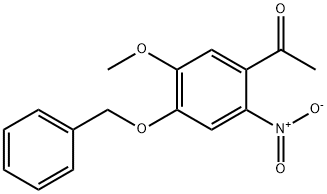 Ethanone, 1-[5-Methoxy-2-nitro-4-(phenylMethoxy)phenyl]- Structure