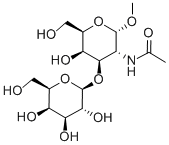 Methyl 2-Acetamido-2-Deoxy-3-O-(b-D-Galactopyranosyl)-a-D-Galactopyranoside Struktur