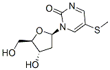 1-(2-deoxy-beta-D-ribofuranosyl)-5-(methylmercapto)-2-pyrimidinone Structure