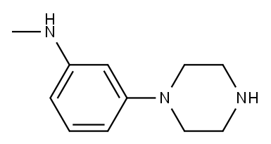 Benzenamine, N-methyl-3-(1-piperazinyl)- (9CI) Struktur