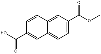 2,6-naphthalenedicarboxylic acid, monomethyl ester Struktur