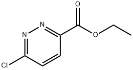 6-クロロ-3-ピリダジンカルボン酸エチル 化学構造式