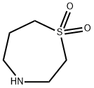 1,4-Thiazepane-1,1-dioxide trifluoroacetate Structure