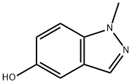 1-メチル-1H-インダゾール-5-オール 化学構造式