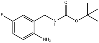 N-[(2-氨基-5-氟苯基)甲基]氨基甲酸叔丁酯, 756839-26-6, 结构式