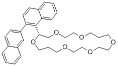 (R)-2,2'-BINAPHTHYL-20-CROWN-6 结构式